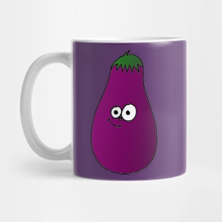 Happy Smiling Eggplant Mug